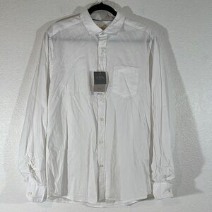 Springfield Reconsider Men's Long Sleeve White Organic Cotton Size Large New
